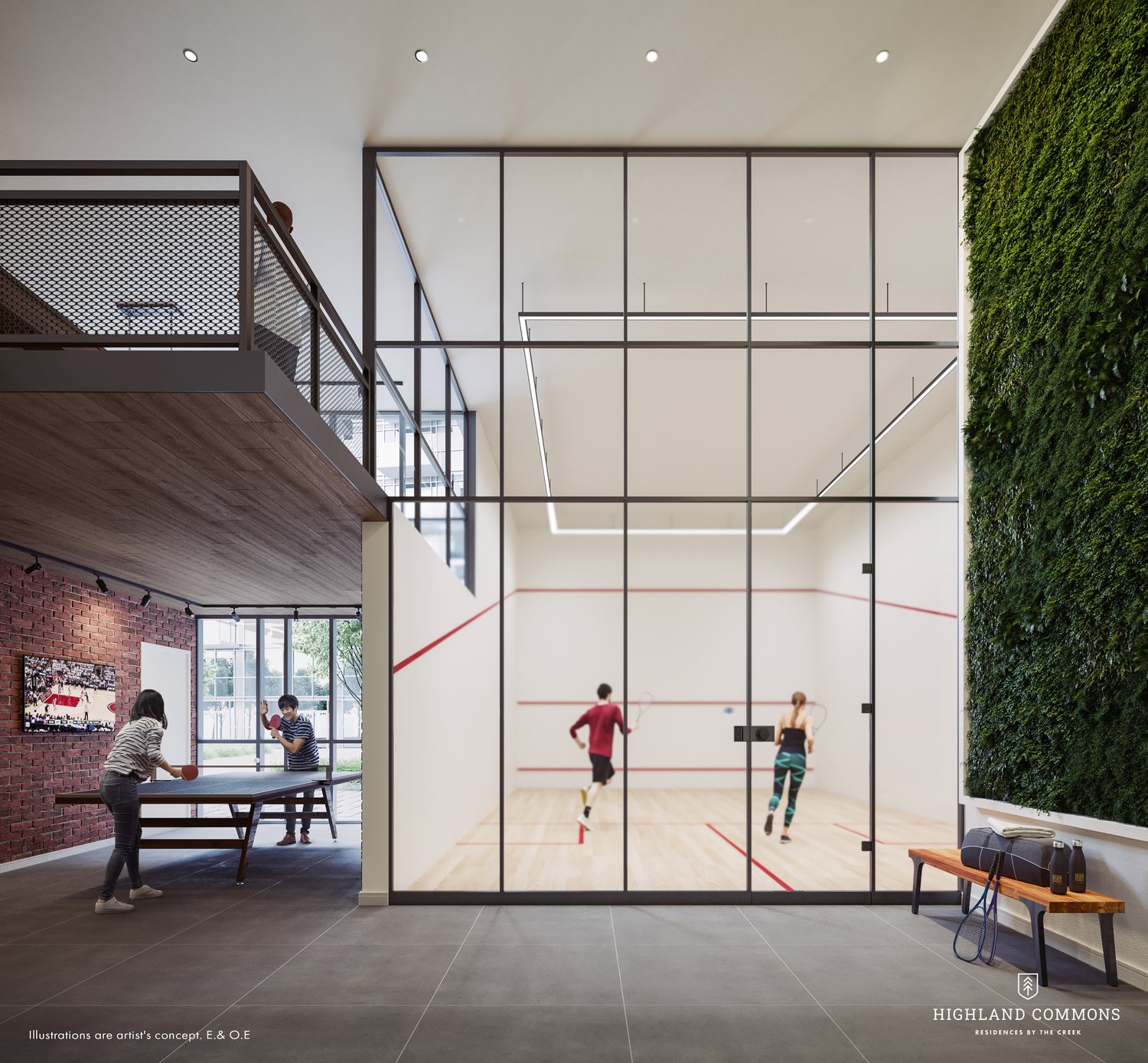 Squash & Ping Pong-Highland Commons